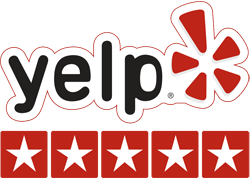 5 stars on Yelp